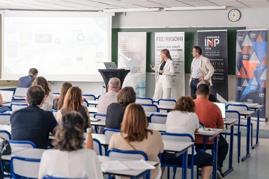Inauguration laboratoire commun LGP2 Fedrigoni