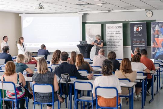 Inauguration laboratoire commun LGP2 Fedrigoni