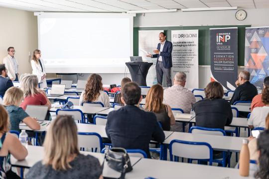 Inauguration laboratoire commun LGP2 Fedrigoni